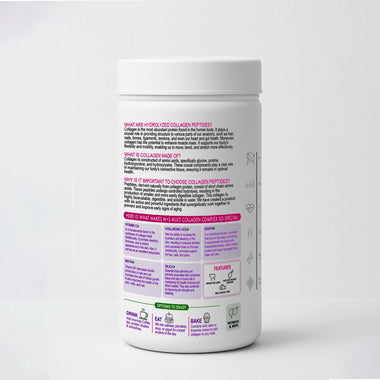 MPluss Multi Collagen Complex side view β collagen peptides powder supplement