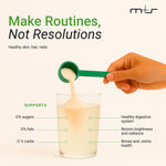 Serving suggestion – MPluss Multi Collagen Complex scoop of hydrolyzed collagen peptides