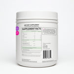 MPluss Collagen Peptides Powder jar side view – hydrolyzed collagen wellness supplement.