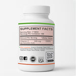MPluss Vitamin C 500mg supplement – back label with nutrition facts