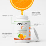 MPluss Vitamin C 500mg – tablets with orange slices – antioxidant support